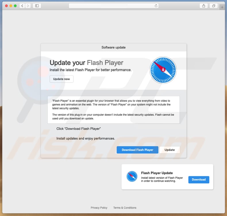 Mac download flash player malware software